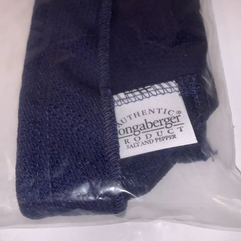 Longaberger Indigo SALT & PEPPER Basket Liner ~Made in USA~ New